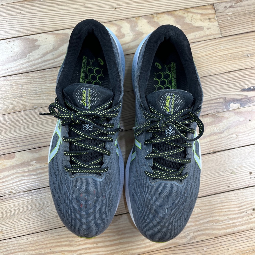ASICS GT-2000 11 Mens Running Shoes Grey Lime Green Size 9 athletic comfort - Picture 4 of 9
